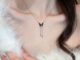 [highbuying] สร้อยคอโซ่ จี้รูปผีเสื้อ สีดํา ประดับพู่ เครื่องประดับแฟชั่น สําหรับผู้หญิง พร้อมส่ง