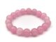 LUCKYSTONE หินสีนำโชค สีชมพูโรสควอตซ์ ขนาด 10 มม. สร้อยข้อมือหินแท้ by siamonlineshop