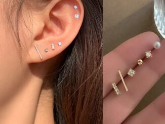 Roselife S925 ต่างหูคริสตัลขนาดเล็กสําหรับผู้หญิง 5 ชิ้น