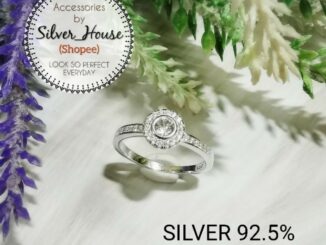 แหวนเงินแท้ 92.5% ฝังเพชรสวิส​ ​CZ​ ทรงกลม​ สวยดูดี​มาก พร้อมกล่องค่ะ