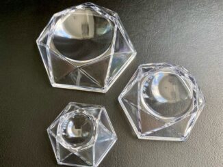 Clear Acrylic Sphere Stand (ฐานอคริลิคใส สำหรับวางหินทรงกลม)