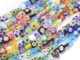 Beadthoven ลูกปัดแฮนด์เมดทรงสี่เหลี่ยมคละสี 8X8X3มม. 1 เกรด: 0.5 มม. 48 ชิ้น/เมตร 14.9 นิ้ว