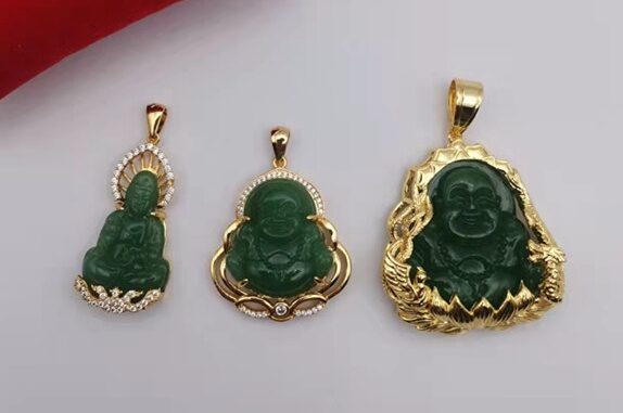 จี้สร้อยคอ พระสังกัจจายน์ จี้เจ้าแม่กวนอิมจี้หยก อรหันต์​แห่งความอุดมสมบูรณ์ "แห่งโชคลาภ