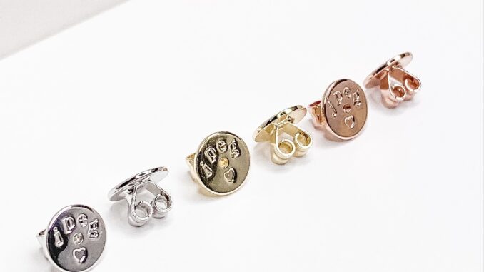 jpeg earring back (brass) ราคาต่อ 1 คู่