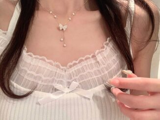 สร้อยคอโซ่ จี้ผีเสื้อ ประดับมุก สไตล์เกาหลี แฟชั่นสําหรับผู้หญิง