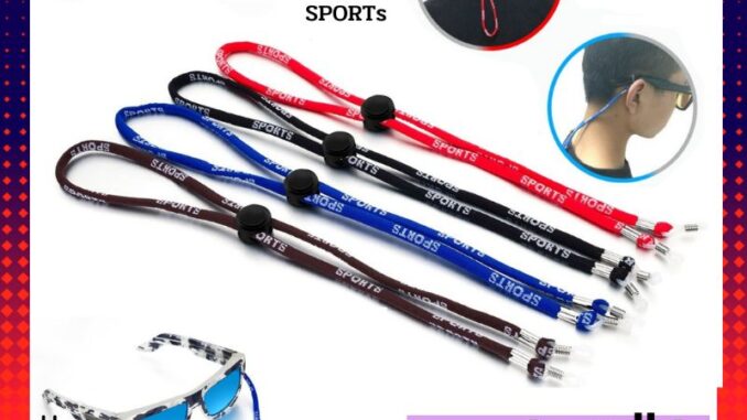 COD [พร้อมส่ง]สายคล้องแว่นตา Sports ปรับสายได้ สายผ้าซักได้