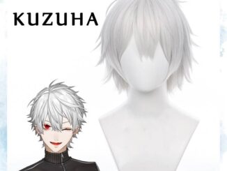 Sam ANYCOLOR Vtuber - Kuzuha วิกผมสั้น สีเงิน สําหรับแต่งคอสเพลย์ ปาร์ตี้ฮาโลวีน NIJISANJI