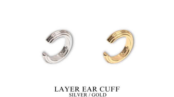 layer ear cuff (brass)