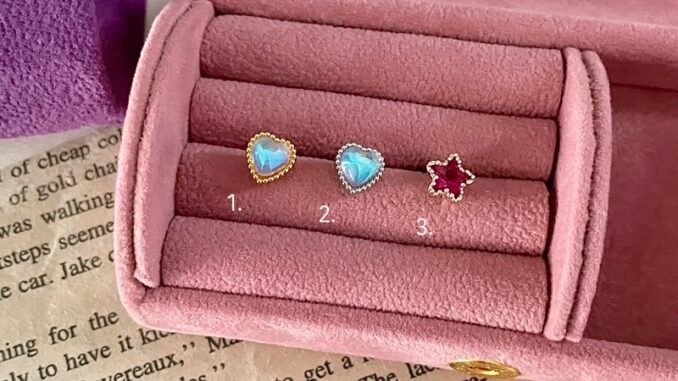 จิวหู kira piercing  วัสดุ stainless steel โดนน้ำได้
