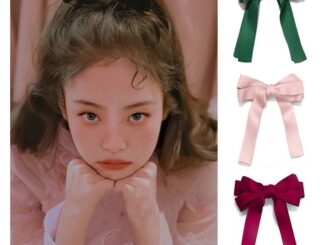 [ZOMI] กิ๊บติดผมประดับโบว์น่ารักสไตล์เกาหลีเครื่องประดับผมสีดำสำหรับผู้หญิง