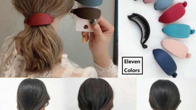 Kf150 กิ๊บติดผมหางม้า สีพื้น สไตล์เกาหลี
