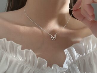 สร้อยคอโชคเกอร์ เงินแท้ 925 จี้รูปผีเสื้อ ประดับเพทาย แวววาว เครื่องประดับแฟชั่น สําหรับผู้หญิง