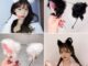 อุปกรณ์ทําผมกิ๊บติดผมหูแมวสีขาวหูสุนัขจิ้งจอกสําหรับเด็กผู้หญิง