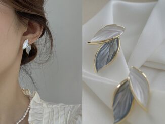 Wittygirls_ต่างหู เนื้อแมตต์ สีพื้น สําหรับผู้หญิง