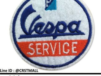 ป้ายปักอาร์มรีด VESPA สำหรับ DIY เสื้อผ้าทรงกลม - แผ่นปักแฟชั่นสไตล์อิตาเลียน
