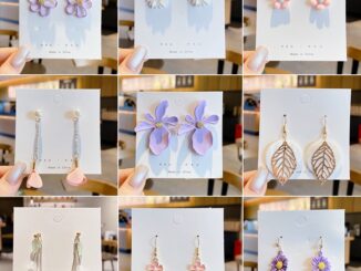 Flower earrings trend earrings atmosphere fashion sense French net red all-match earrings earrings
