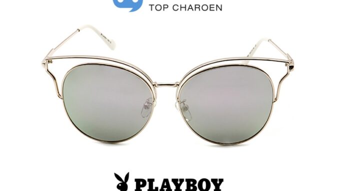PLAYBOY แว่นกันแดดทรงButterfly PB-8098S-C6 size 55 By ท็อปเจริญ