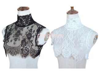 Royal เสื้อลูกไม้ครึ่งแขนครึ่งตัวถอดออกได้สําหรับสุภาพสตรี