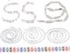 โซ่สเตนเลส 304 รูปดาว หัวใจ สีทอง 10x5x2 มม. 2x6x1 มม. 1 ม.
