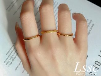 3 ชิ้น/เซ็ตแหวนผู้หญิงสตรีสแตนเลสเรียบง่ายชุบทอง 18k เครื่องประดับอุปกรณ์เสริม