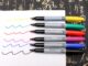 ปากกามาร์กเกอร์สําหรับสักคิ้วถาวรกันน้ํา 6 ชิ้น Tattoo Marker Pen