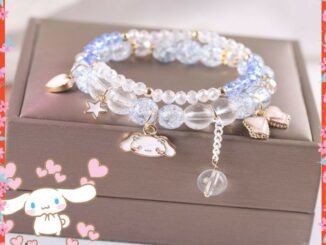( พร้อมส่ง ) กำไล ชินนามอนโรล ซานริโอ้ cinnamoroll sario กำไลไข่มุกคริสตัล ของขวัญ น่ารักมาก