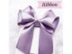 [HM047] โบว์ติดผมผ้าซาตินสีม่วง Fresco เฉดสีพิเศษ สวยๆ จากcollection Bonita Signature