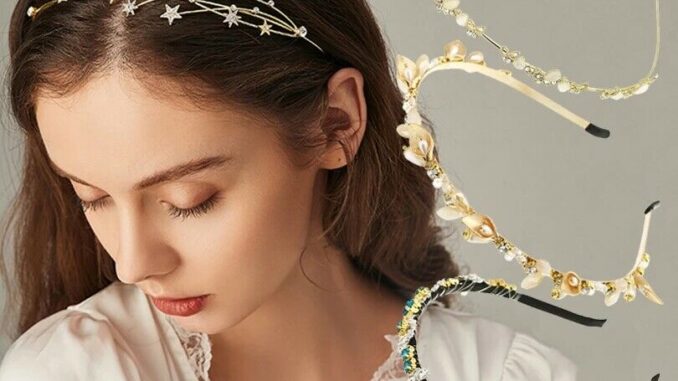 Awaytr ใหม่ เกาหลี ที่คาดผม สําหรับผู้หญิง คริสตัล มงกุฎเจ้าสาว ที่คาดผม กลวง ดาว เครื่องประดับผม