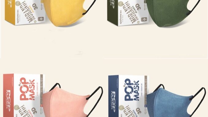 Kf94 3plyMask หน้ากากปิดหู สีดํา สไตล์เกาหลี 50 ชิ้น