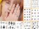 สติกเกอร์รอยสักชั่วคราวลายดาวดวงจันทร์ดาวปลอมสําหรับผู้ชายและผู้หญิง