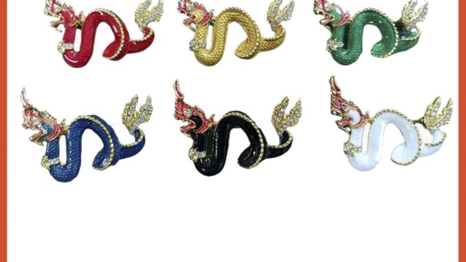 เข็มกลัดพญานาคราช เข็มกลัดพญานาค เข็มกลัด 6 สี เข็มกลัดพญานาคราช เข็มกลัดพญานาค เข็มกลัด 6 สี