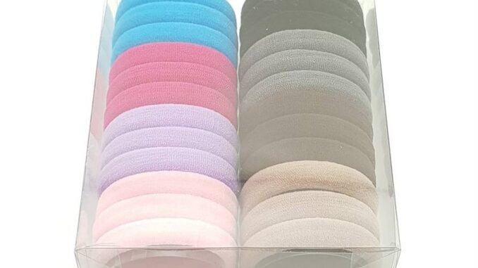 ยางมัดผม4cmใส่กล่อง2โหล