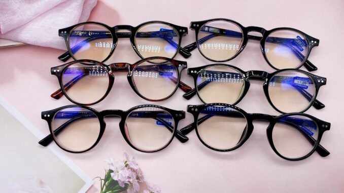 แว่นสายตายาวกรองแสงสีฟ้า ขาสปริง ทรงหยดน้ำ  +250 ถึง+400 คุณภาพดี และเบา A215