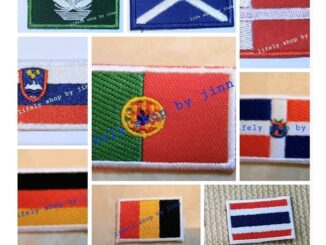 อาร์มธงชาติ  สินค้าไทย งานตรงปก   สินค้าพร้อมส่ง ธงนานาประเทศ ตัวรีดติดเสื้อ หมวก กะเป๋า Iron patch