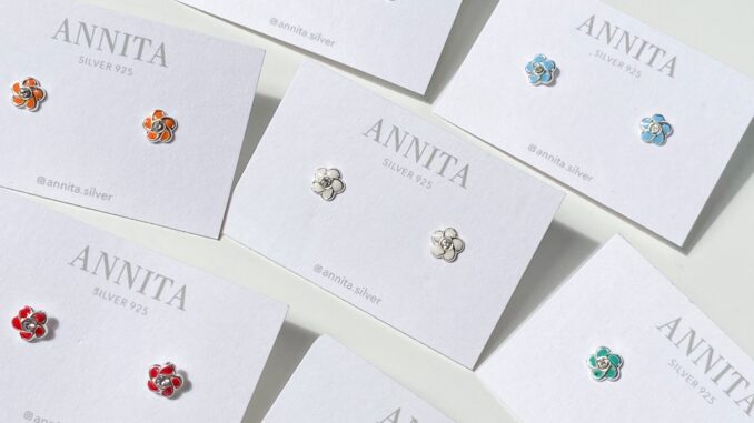โค้ด 3F875 ลด 45.- // flower earrings / ต่างหูเงินแท้925 ต่างหูดอกไม้เงินแท้  / sterling silver สินค้าพร้อมส