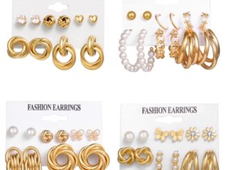 ต่างหูชุด 6 คู่ ลายใหม่ล่าสุด   ชุดที่ 3✨พร้อมส่ง✨