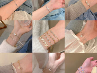 สร้อยข้อมือ ประดับเพชร ไข่มุก ผีเสื้อ สีทอง สีเงิน คุณภาพสูง เหมาะกับฤดูร้อน สไตล์เกาหลี เหมาะกับของขวัญ สําหรับนักเรียนหญิง