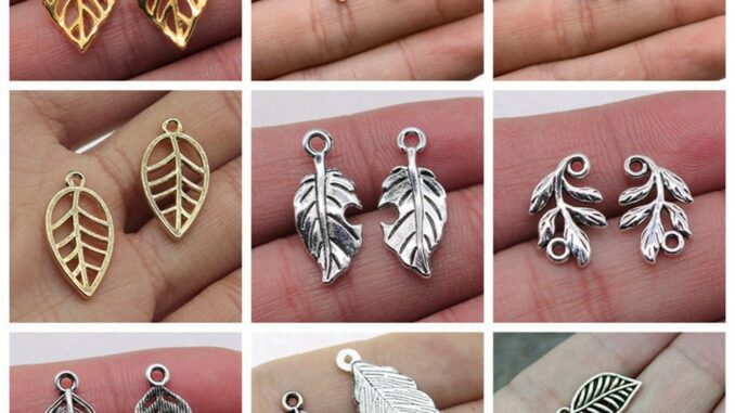 จี้ใบไม้ ขนาดเล็ก สําหรับทําเครื่องประดับ แฮนด์เมด Diy