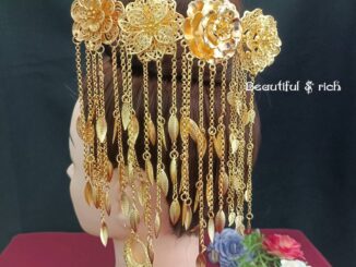 ปิ่นปักผมสีทอง เครื่องประดับผม 1001