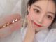 Roselife [1 คู่] S925 ต่างหูสตั๊ดจี้รูปหัวใจป้องกันการแพ้เครื่องประดับสําหรับนักเรียน