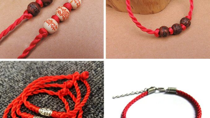 H-Style กำไลด้ายแดง สร้อยข้อมือ ให้โชคความรัก การเรียน การงาน โชคลาภ คนเมตตา สุขภาพดี