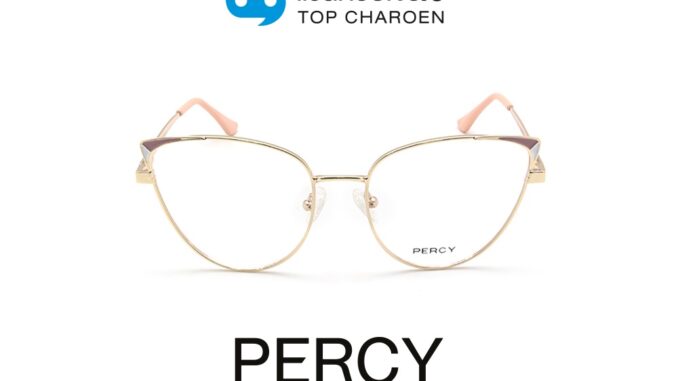 PERCY แว่นสายตาทรงCat-Eye M003-C3 size 53 By ท็อปเจริญ