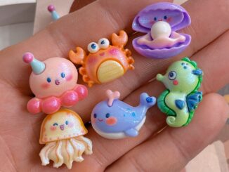 [3 #] Jibbitz Crocs กิ๊บติดผมเรซิ่น รูปการ์ตูนมหาสมุทร ขนาดเล็ก แฮนด์เมด diy อุปกรณ์เสริม สําหรับรองเท้า FN