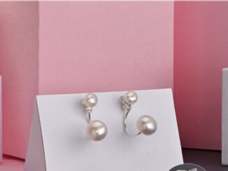 Eramyth Jewelry : ต่างหูมุกน้ำจืดแท้ ตัวเรือนเงินแท้ คัดเกรด SLE-0034-S31 ⭐