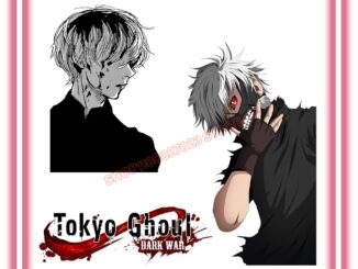 แผ่นสติกเกอร์ ลายการ์ตูนอนิเมะ Tokyo Ghoul DIY สําหรับตกแต่งเสื้อผ้า