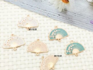【พร้อมส่ง! ! ! 】จี้รูปพัด ขนาดเล็ก แฮนด์เมด diy สําหรับทําเครื่องประดับ สร้อยข้อมือ ต่างหู