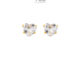 NooYoo ต่างหูสำหรับผิวแพ้ง่าย Cubic Zirconia 5x5 mm Heart