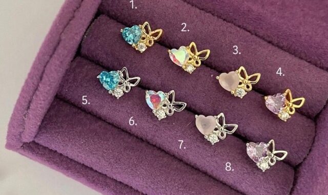 จิวหู Rapunzel piercing (stainless steel) โดนน้ำได้