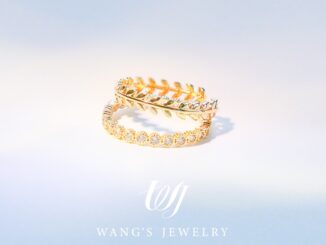 [ชุดแหวน] Wj แหวนชุบทอง 18k ประดับเพทาย รูปใบมะกอก ทรงกลม เรียบง่าย วางซ้อนกันได้ ของขวัญ สําหรับผู้หญิง