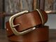 เข็มขัดแบบ สไตล์คาวบอย  วินเทจ  หนังวัวแท้  Leather  Belt  รุ่น MAP